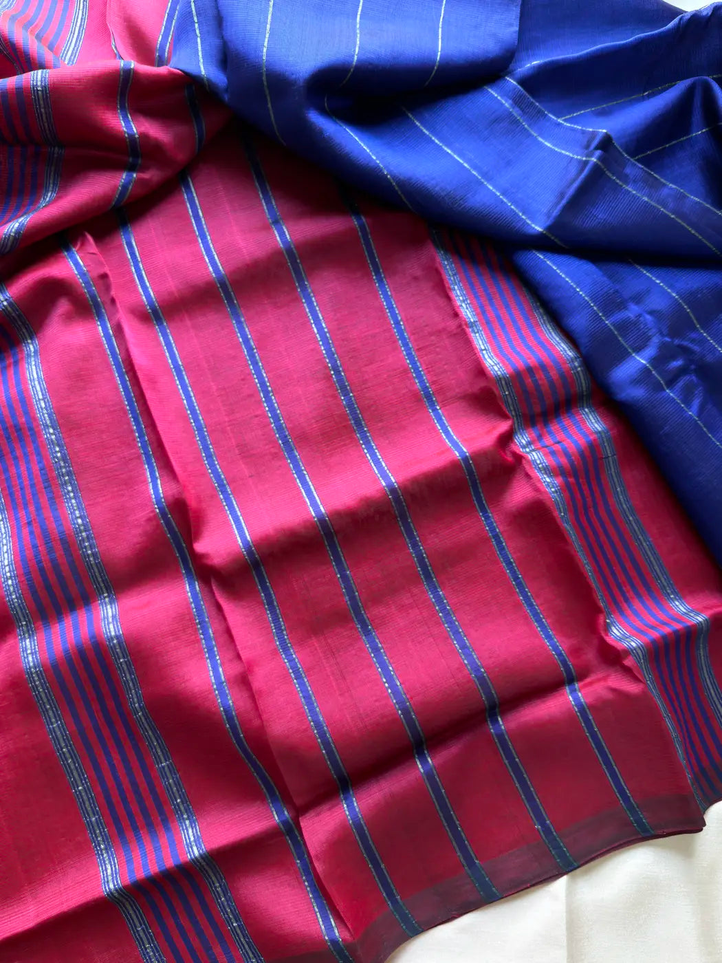 Mangalagiri Silkcotton Saree - Blue