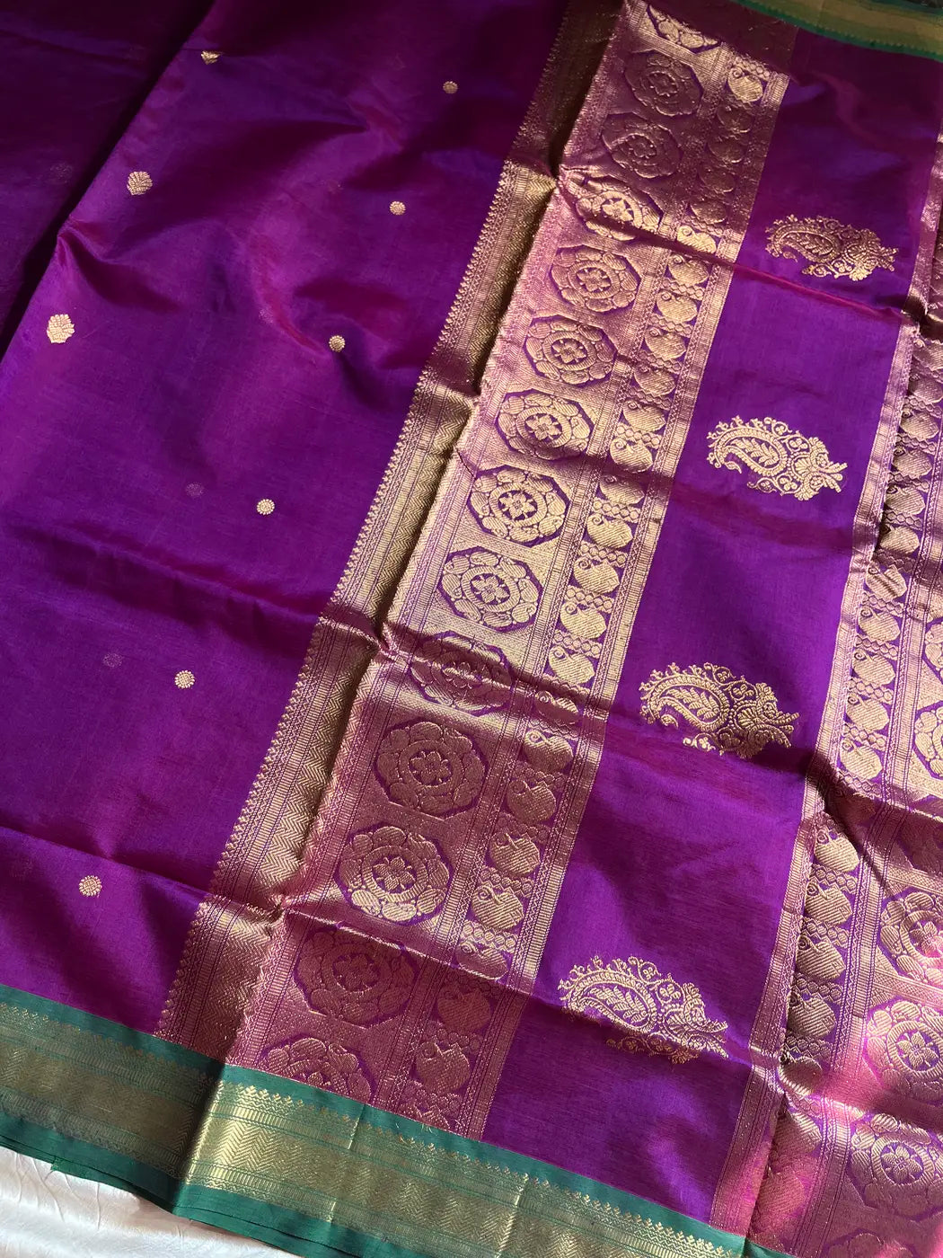 Pattu Nool Edit | Kanchi Silkcotton saree - Purple