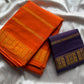 Madurai Sungudi Cotton - Orange