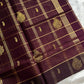 Vegan Weaves –  Pastel brown Checked Handloom Art Silk Saree