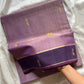 Lavender handloom art silk cotton saree with running blouse – House of Thansha