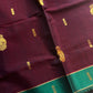 Vegan Silk Saree – Maroon Handloom Art Silk
