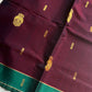 Vegan Silk Saree – Maroon Handloom Art Silk