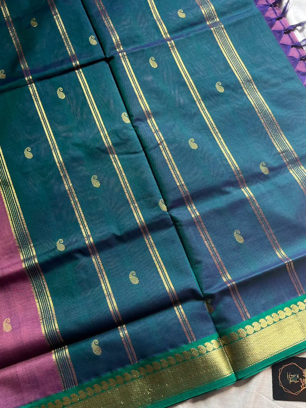 Throne Edit – Lavender 120 Counts Mercerised Chettinadu Cotton Saree