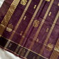 Lavender handloom art silk cotton saree with running blouse – House of Thansha