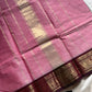 Subtle Weaves | Pastel Rose Pink Chettinadu Cotton Saree