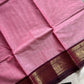 Subtle Weaves | Pastel Rose Pink Chettinadu Cotton Saree