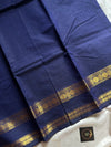 Subtle Weaves – Rich Blue Chettinadu Cotton Saree