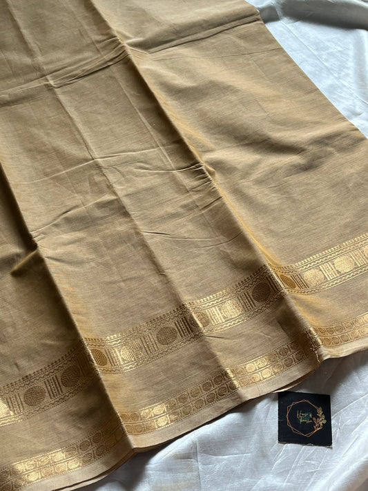 Subtle Weaves – Cream Chettinadu Cotton Saree