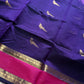Pattu Nool Edit | Kanchi Silkcotton saree - Blue