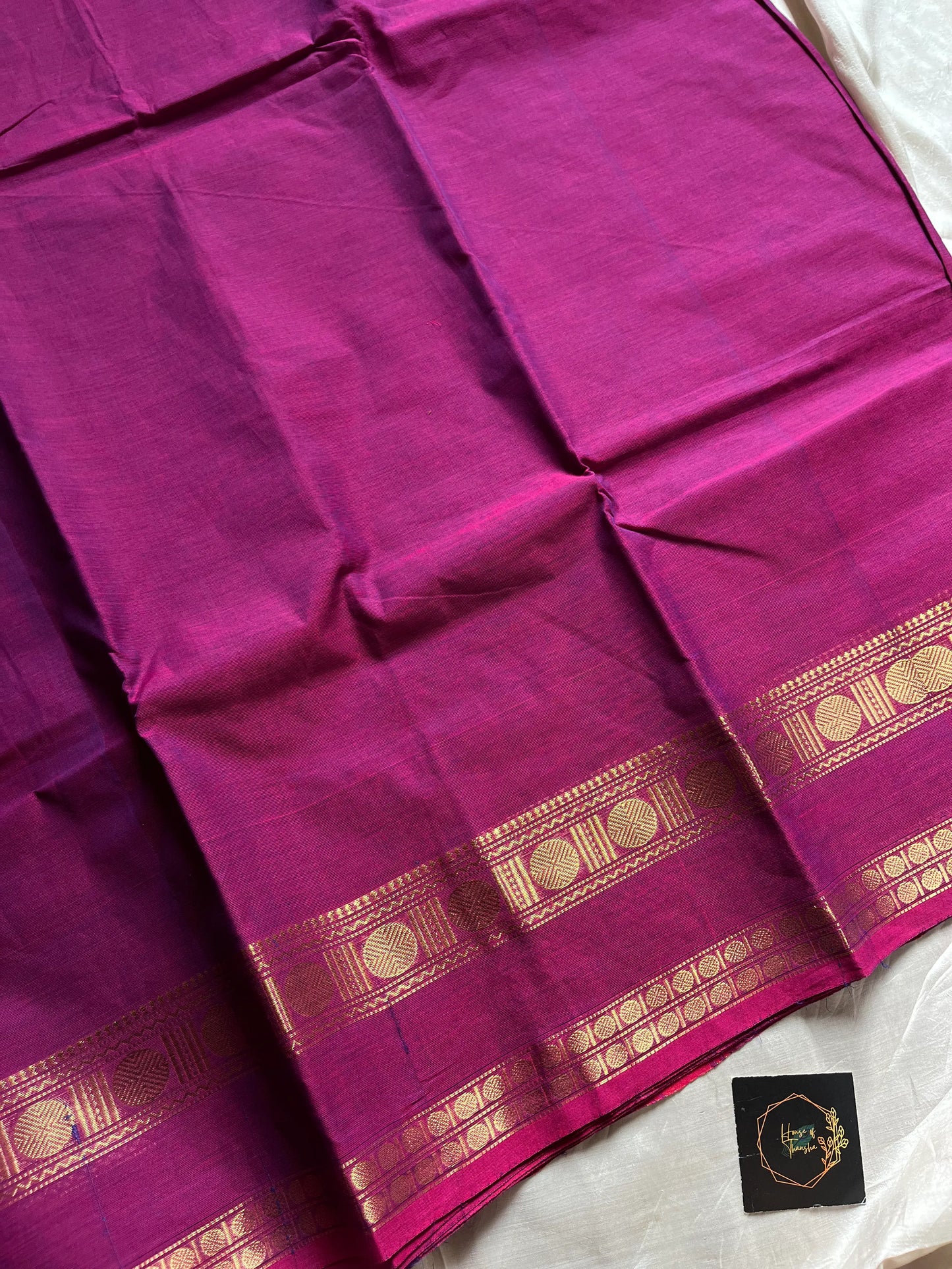 Subtle Weaves – Magenta Pink Chettinadu Cotton Saree