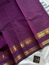 Subtle Weaves – Deep Purple Chettinadu Cotton Saree