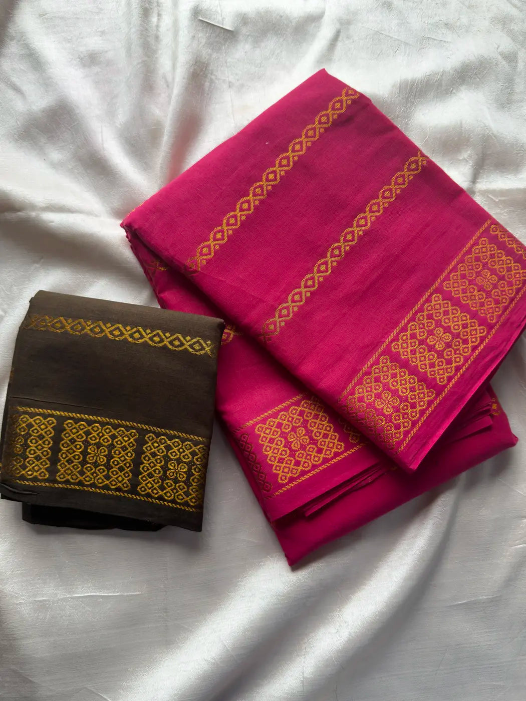Madurai Sungudi Cotton - Pink