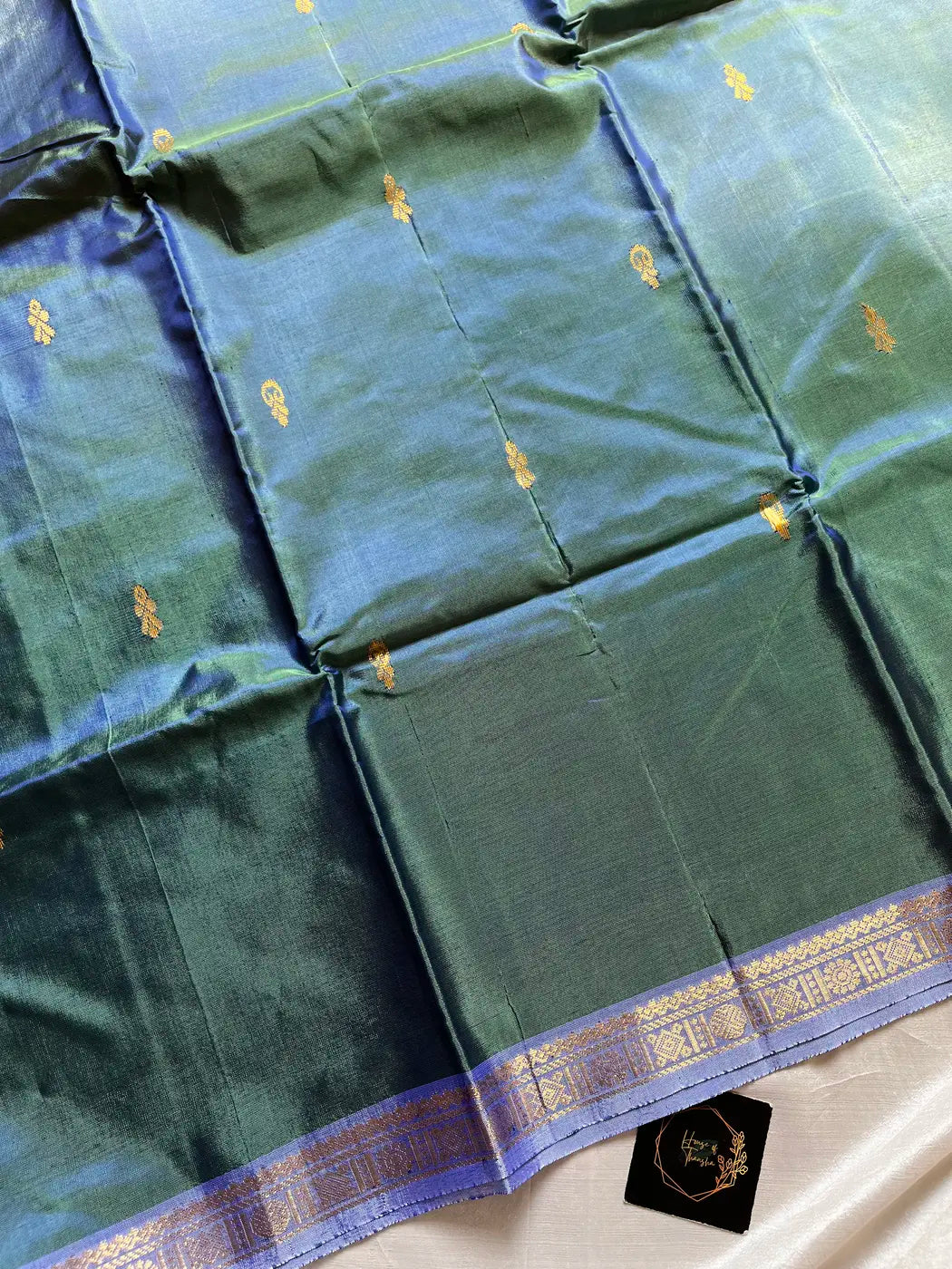 Vegan Silks | Chinnalampattu Saree – Teal Grove