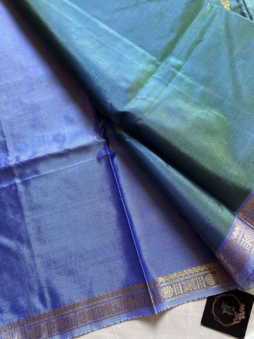 Vegan Silks | Chinnalampattu Saree – Teal Grove