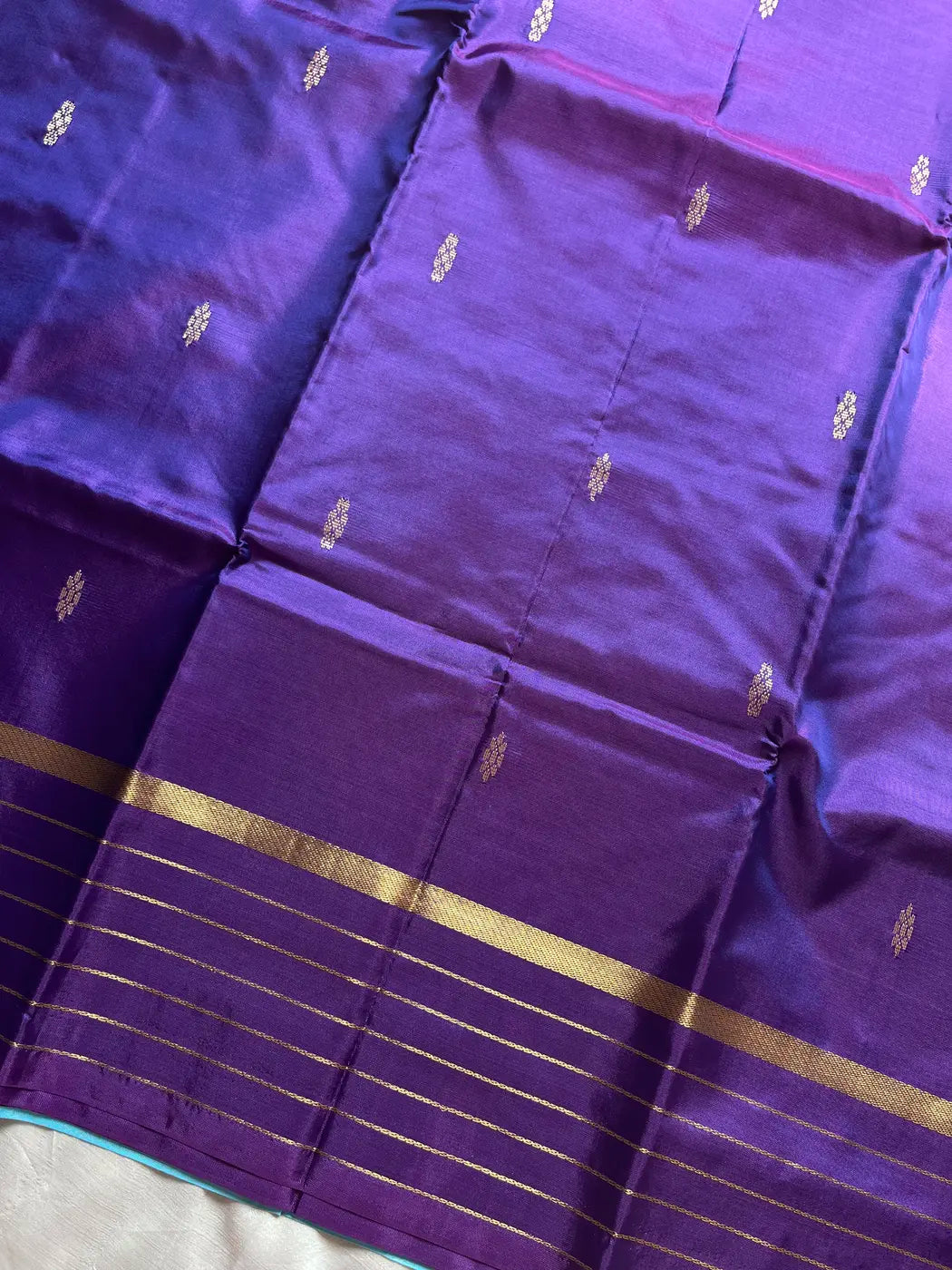 Vegan Silks | Chinnalampattu Saree – Violet