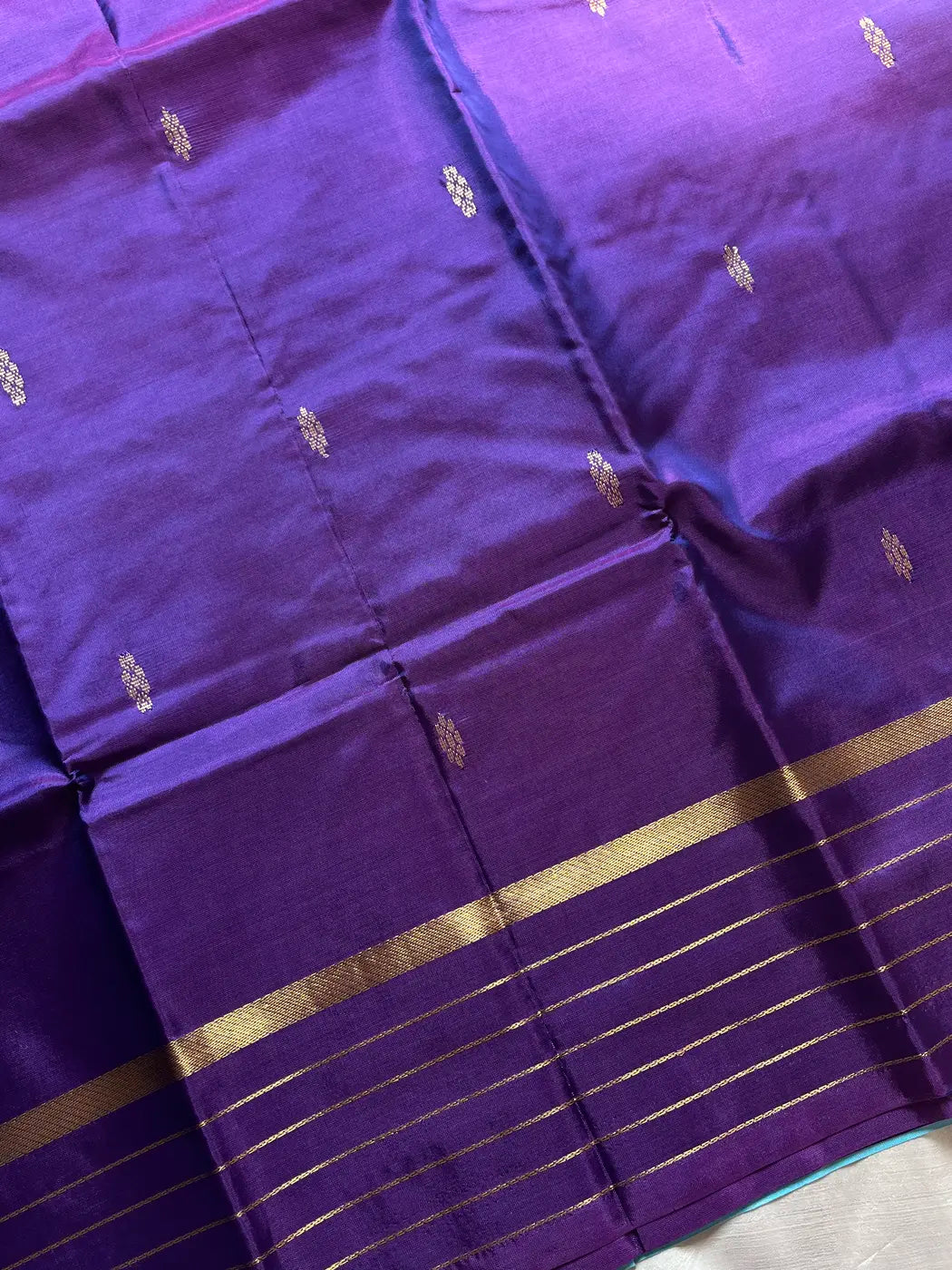 Vegan Silks | Chinnalampattu Saree – Violet