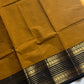 Subtle Weaves | Mustard Kanchi Cotton Saree
