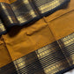 Subtle Weaves | Mustard Kanchi Cotton Saree