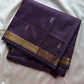 Vegan Silks | Chinnalampattu Saree – Deep Aubergine