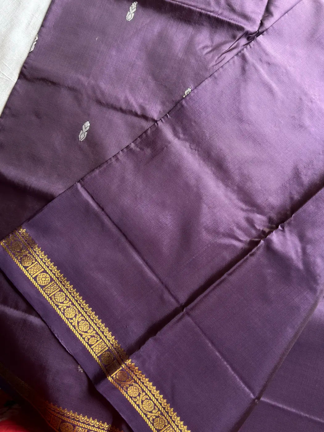 Vegan Silks | Chinnalampattu Saree – Deep Aubergine