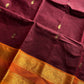 Vintage Loom Edit | Maroon Kanchi Cotton Saree