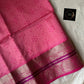 Pink silk cotton saree with Bandhani design – festive drape from House of Thansha