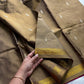 Vegan Silks | Chinnalampattu Saree – Golden Olive