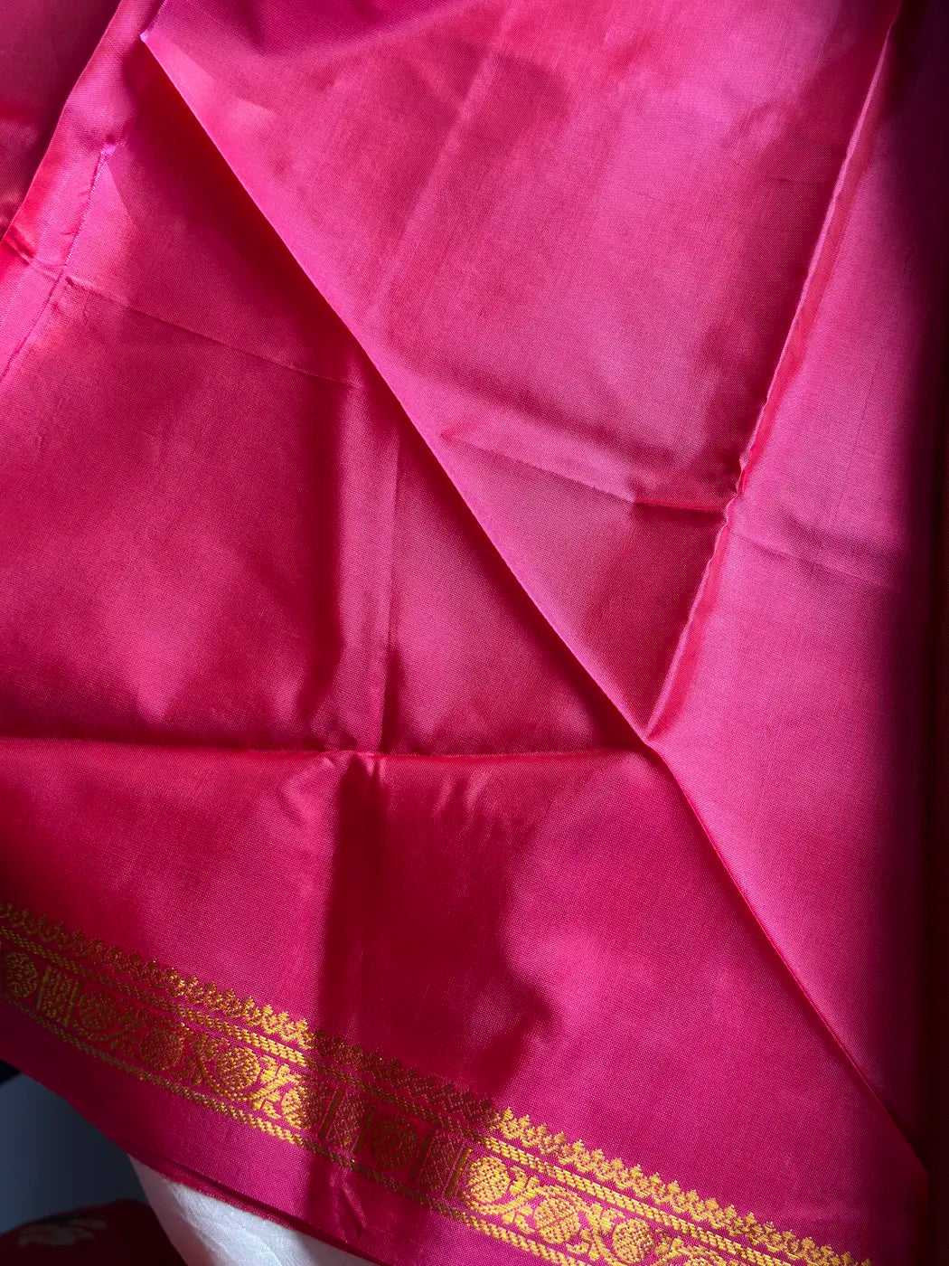 Vegan Silks | Chinnalampattu Saree – Golden Olive