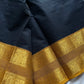 Vintage Loom Edit | Black Kanchi Cotton Saree