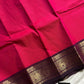 Pink Chettinadu Cotton Saree with Pinkish Brown Zari Border – House of Thansha