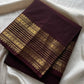 Subtle Weaves | Coffee Brown Kanchi Cotton Saree