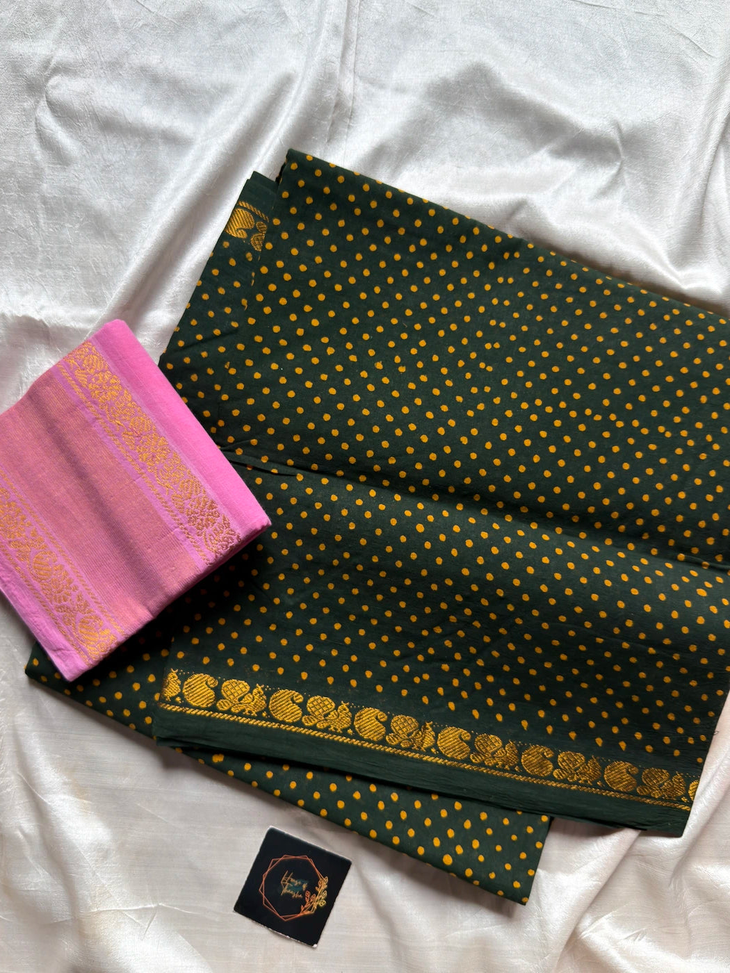 Madurai Sungudi Cotton - Green