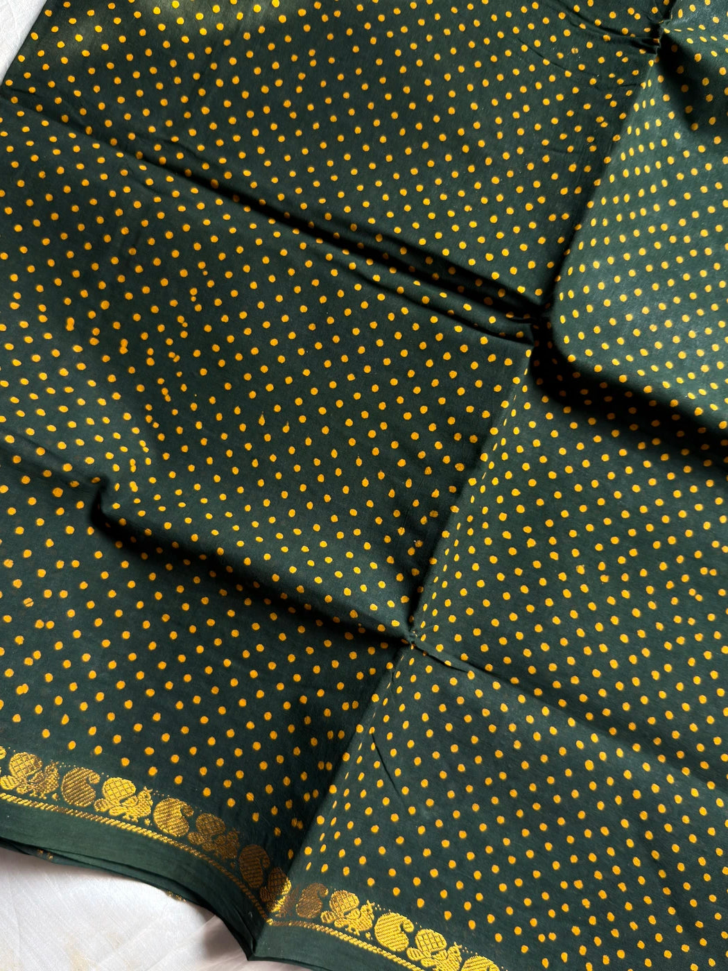 Madurai Sungudi Cotton - Green