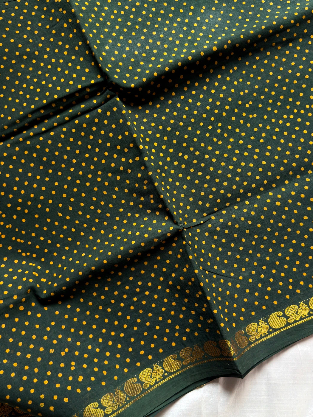 Madurai Sungudi Cotton - Green