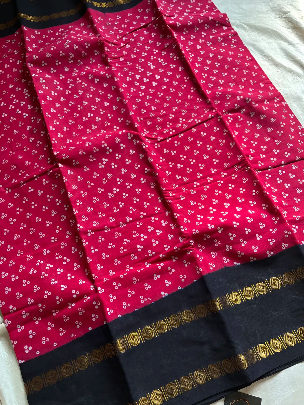 Madurai Sungudi Cotton - Pink