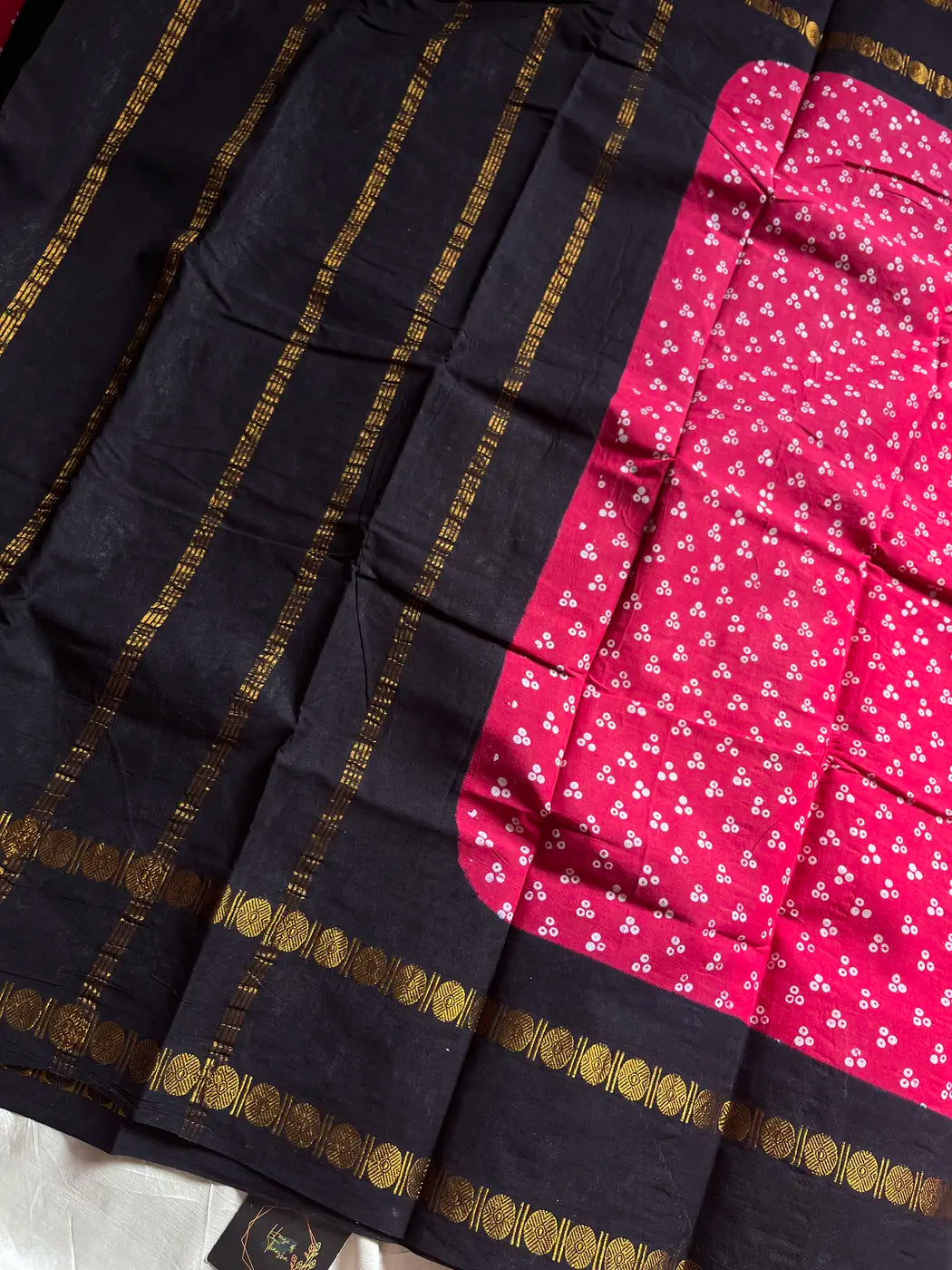Madurai Sungudi Cotton - Pink