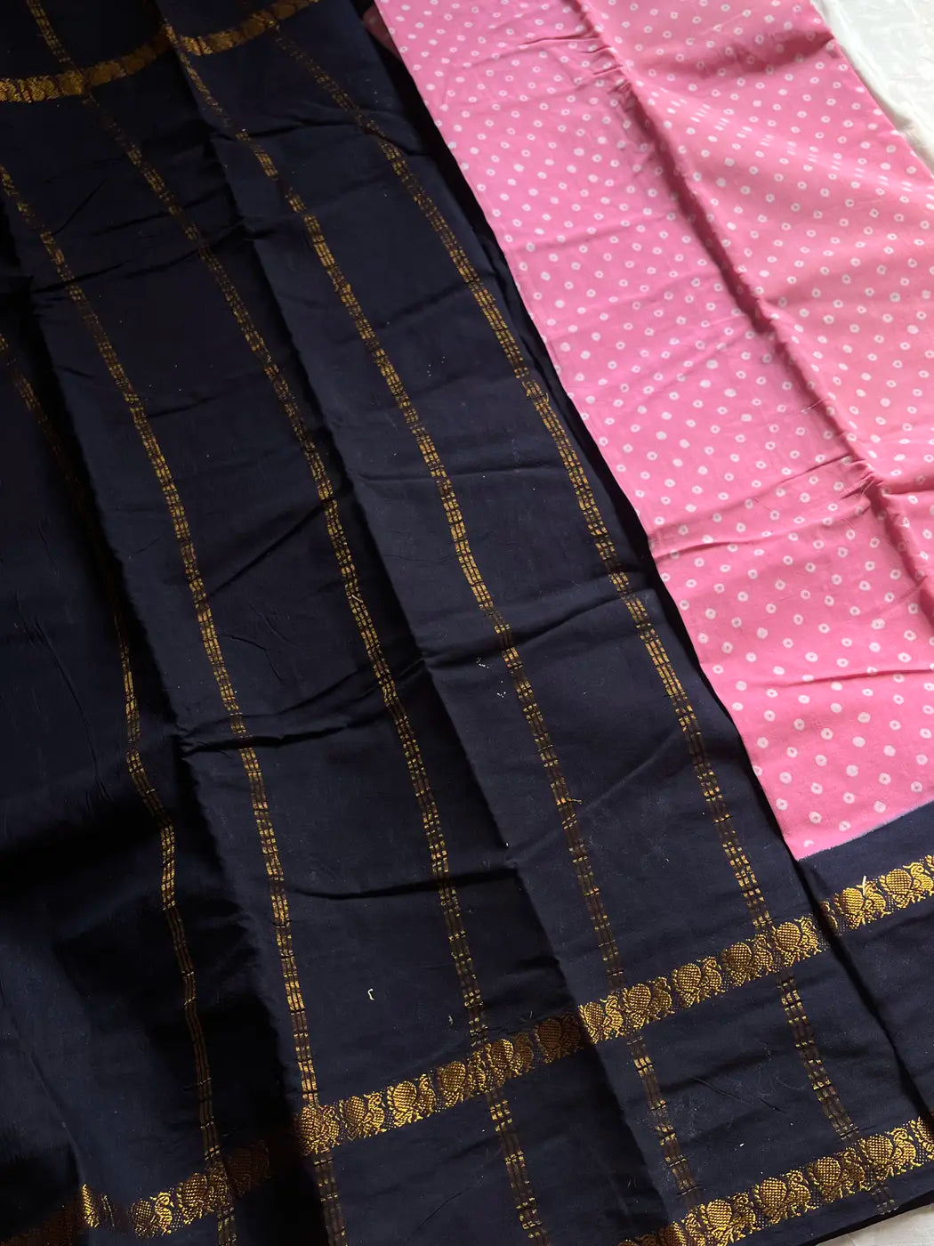 Madurai Sungudi Cotton - Pink