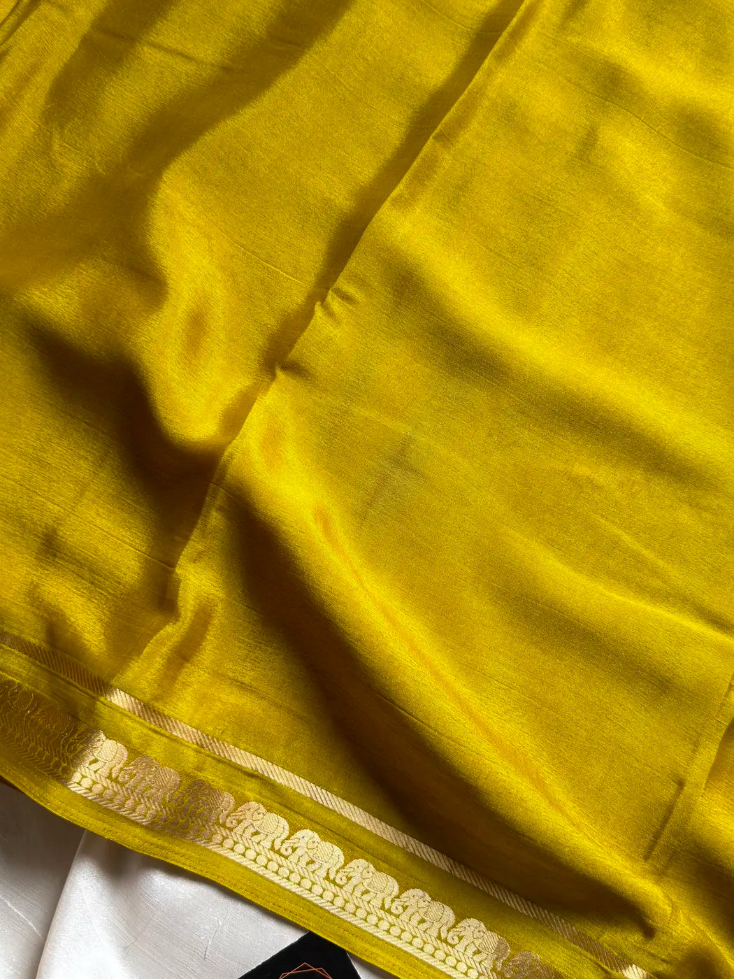 Semi Mysore Silk Saree – Yellow