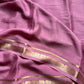 Semi Mysore Silk Saree – Pastel Pink