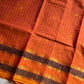 Kattam Edit – Orange Checked Chettinadu Cotton