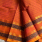 Kattam Edit – Orange Checked Chettinadu Cotton