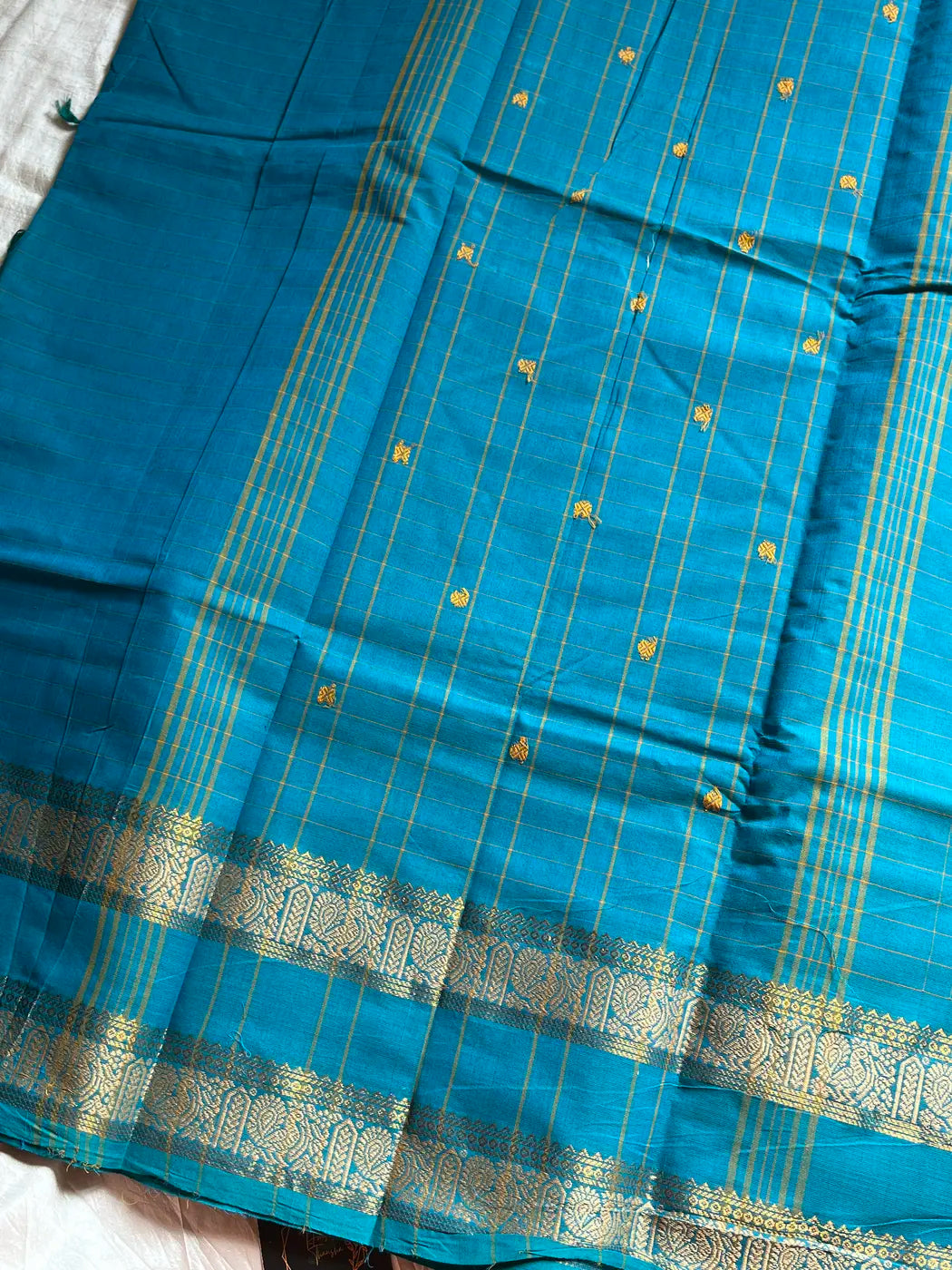 Kattam Edit – Sky Blue Checked Chettinadu Cotton