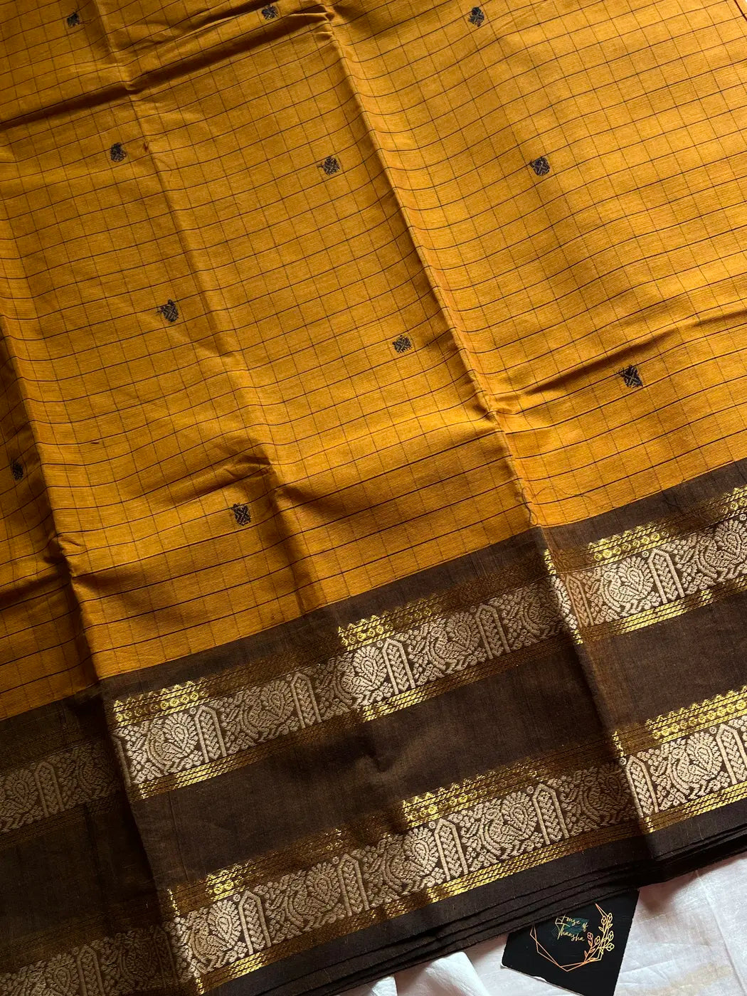 Kattam Edit – Yellow Checked Chettinadu Cotton