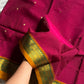 Throne Edit | Maroonish pink 120 Count Mercerised Kanchi Cotton Saree