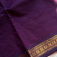 Minimal Border Edit - Royal Purple Cotton Saree
