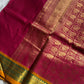 Throne Edit | Maroonish pink 120 Count Mercerised Kanchi Cotton Saree