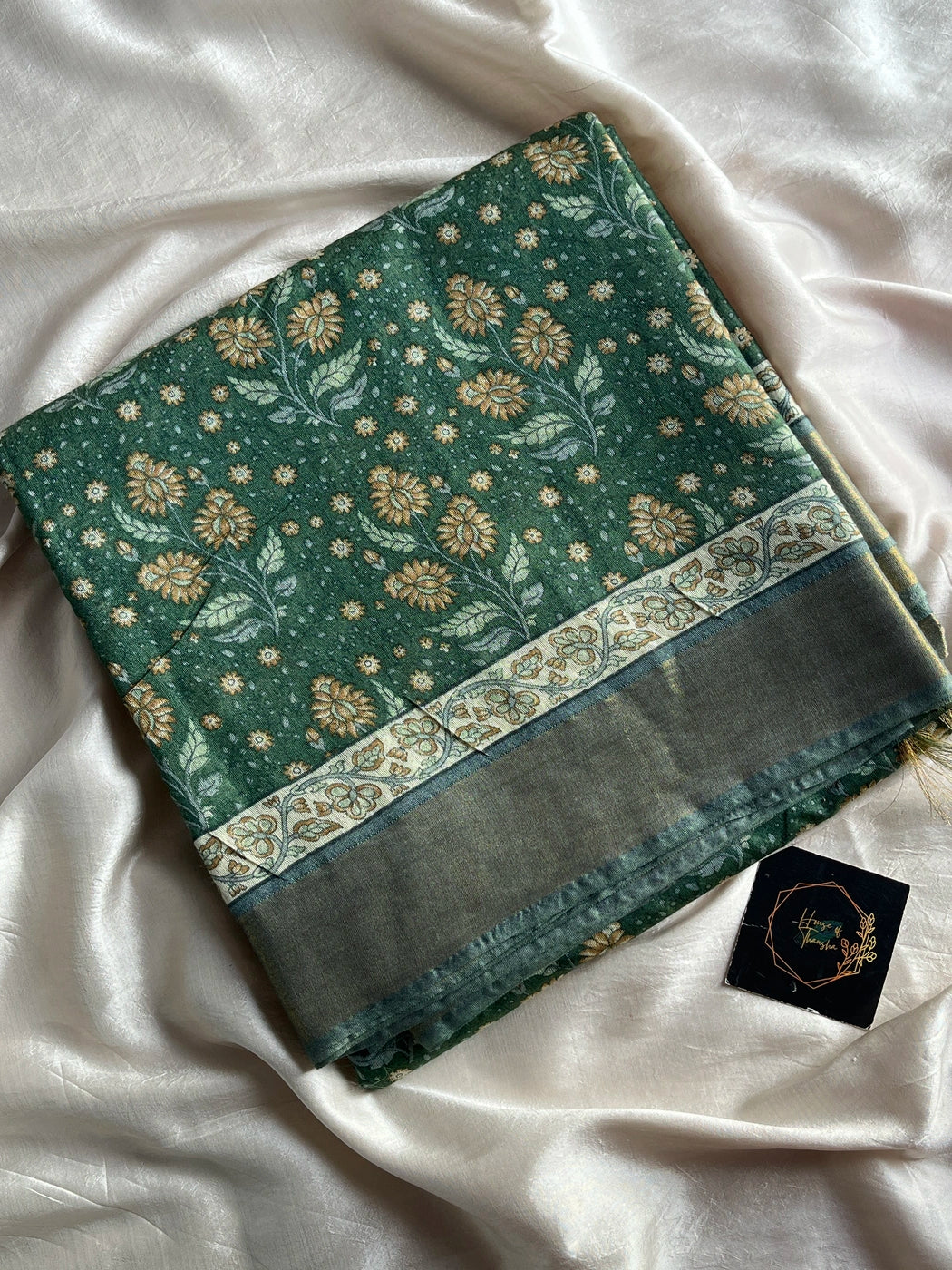 Semi Tussar - Pastel green