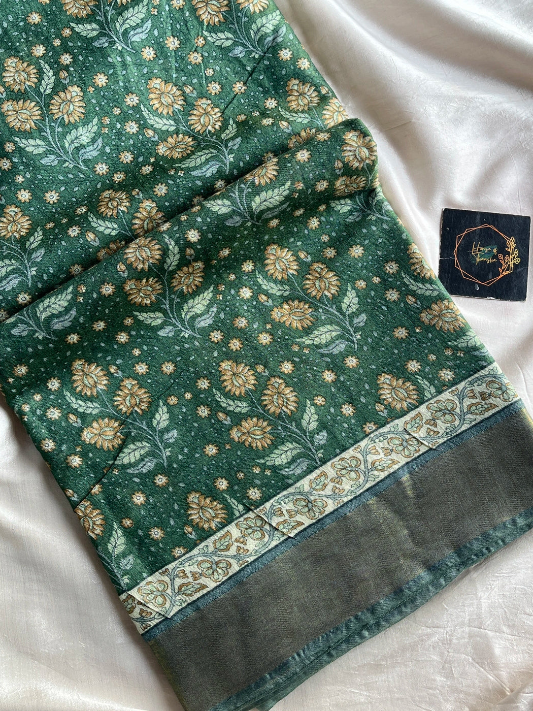 Semi Tussar - Pastel green