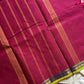 Subtle Weaves Magenta Pink Kanchi Cotton Saree with woven design and small border – House of Thansha